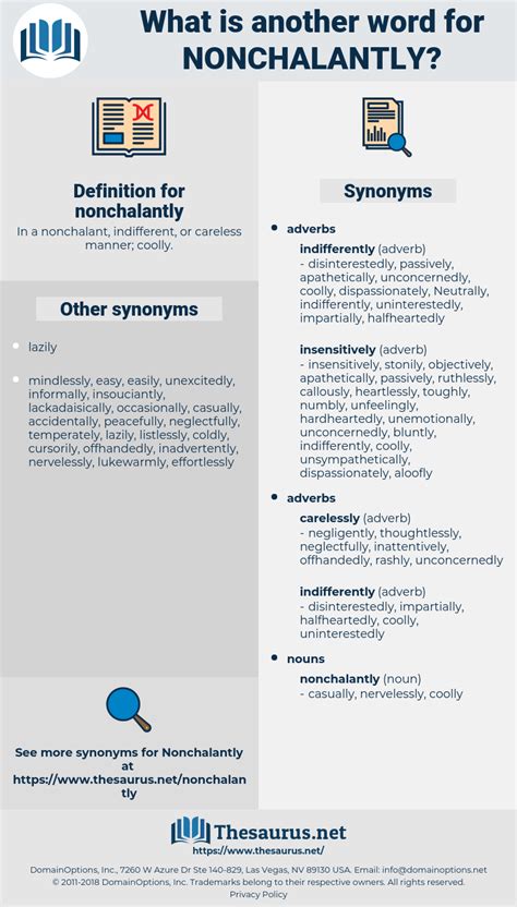 antonyms of nonchalantly|synonym nonchalance.